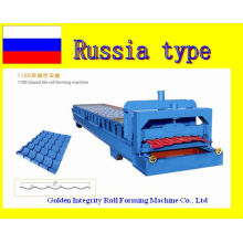 China glazed tile building metal roof and wall panel roll forming machine